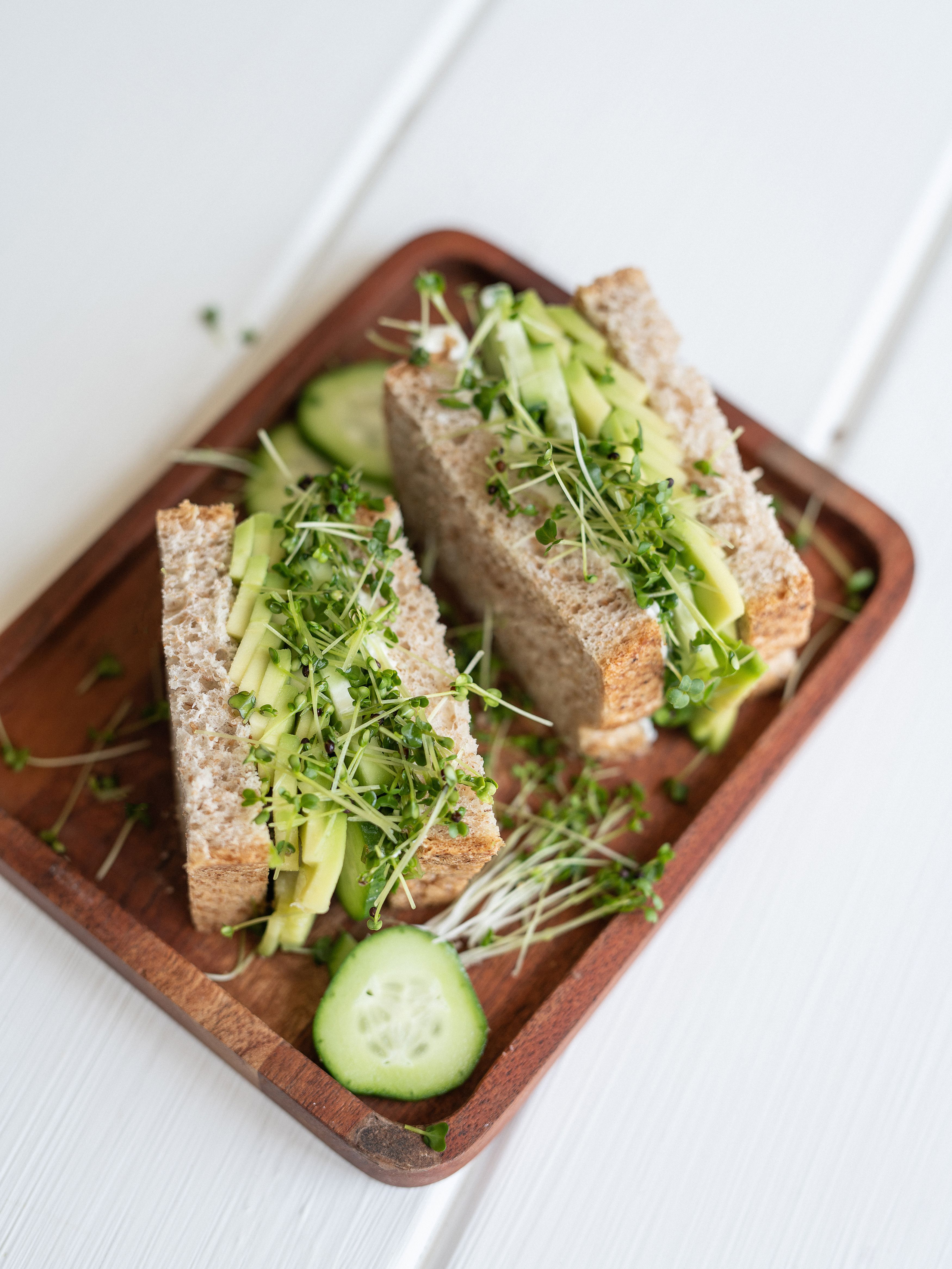 Green goddess tuna sandwich